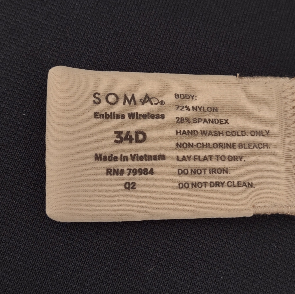 SOMA Enbliss Wireless Worn Once EUC - Picture 8 of 8